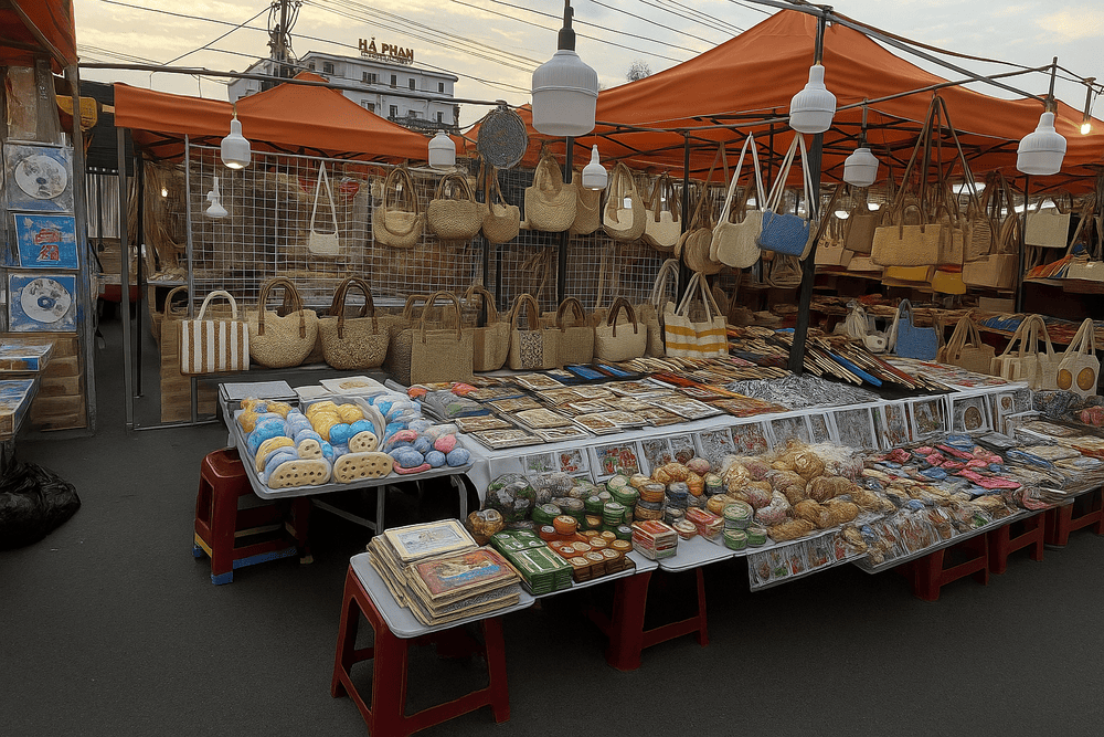 Nhiều cửa hàng bán túi dệt thủ công, đồ lưu niệm, đồ chơi nhỏ, sản phẩm làm đẹp và đồ thủ công địa phương (Nguồn: Internet)